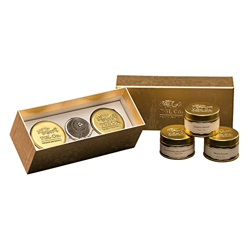 TGL Co. Luxe Gold Tea Gift Set (Pack of 3, 3-Piece Set, 15g x 2 Each) | Antioxidant-Rich | Boosts Energy & Vitality | No Artificial Flavors | Premium Loose Leaf Blend