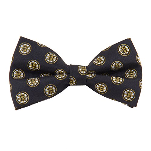Eagles Wings Bruins Repeated Logo Bow Tie - Boston Hockey Team Ties