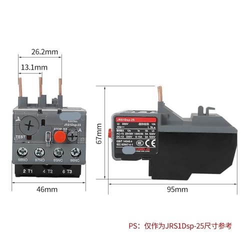 Relé térmico JRS1DS-25/Z 1.6A-2.5A para control de temperatura en calefacción 2