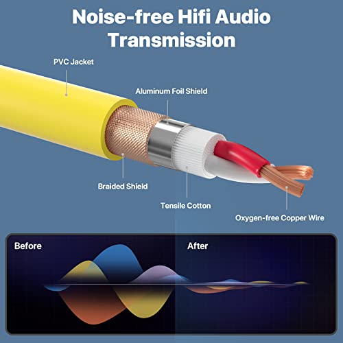 Ebxya Xlr Cable 6 Ft Short 10 Color Packs - Mic Cable With Xlr Male To Female Patch Cable, #TOP3