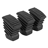 3 Piedini in Gomma per Tamburo con Punta in Gomma, Piedini per Rack per Batteria, Staffa per Supporto per Piatti, Cuscinetti per Rack, Sostituzione delle Gambe, Nero (WC11)