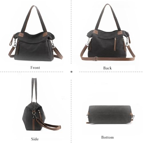 Bolso tote para mujer canvas con gran capacidad miniatura 6