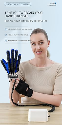 Gants robotisés de rééducation avec mode miroir et force réglable