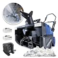 Snow Joe IONMAX Cordless Snow Blower and Melter with Electric Engine Type, 24 Volt, Blue