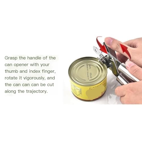 Ouvre-boîte et ouvre-bouteille avec poignée ergonomique confort 3 en 1 - 8