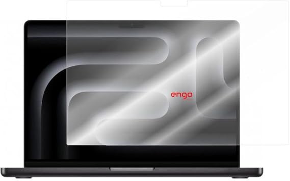 Engo Apple Macbook Pro M3 Pro 14.2  n   le Uyumlu Mat Ekran Koruyucu Notebook, Yans ma Ve Parlama  nleyici Parmak  zi B rakmayan Laptop Koruma, 9H Temperli K r lmaz Esnek Nano Cam 1610