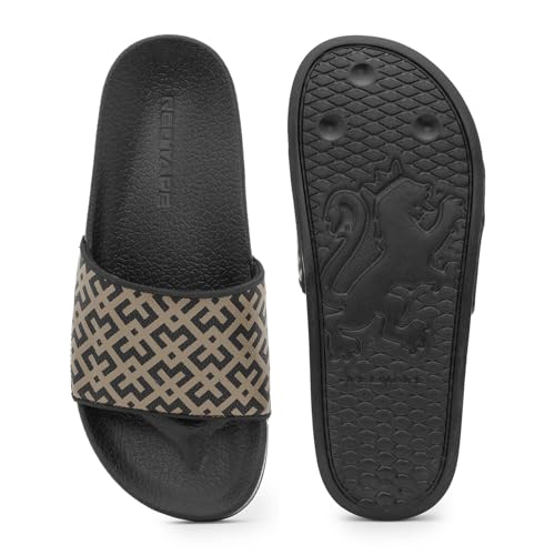 Image of Red Tape Womens Sliders in Slate Blue | Casual Pool Sliders | SLATE BLUE | 3 UK