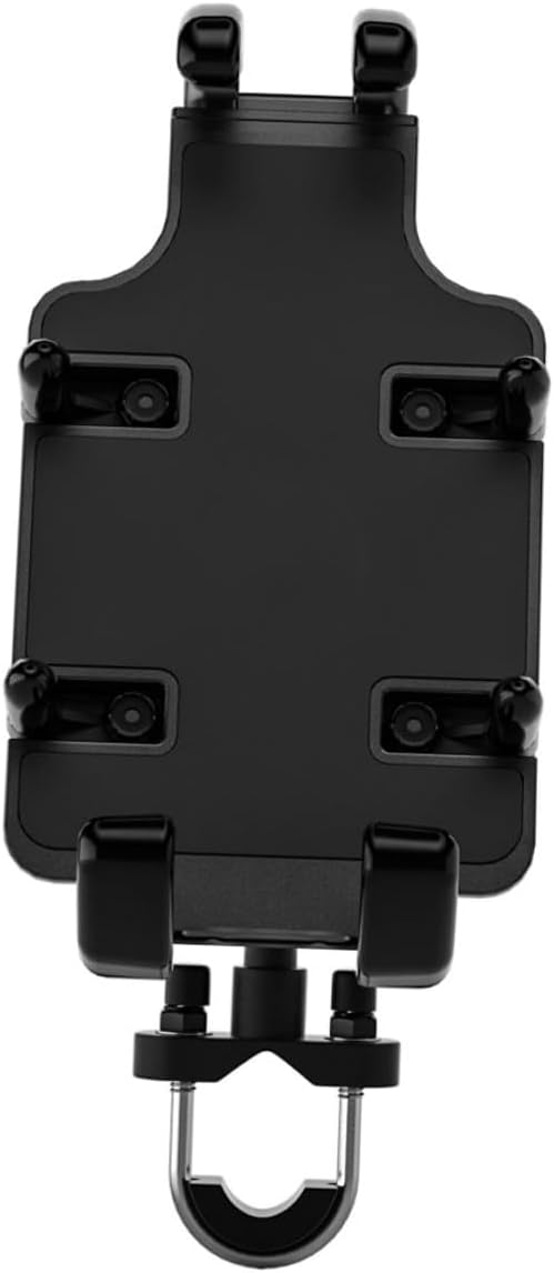 jojofuny Motorbike Phone Mount Handlebar Rack Aluminum GPS Navigation Bracket 360° Rotatable Phone Holder for Riders and Off-Road Biking