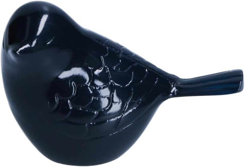 THE Homes Good Blue Handcrafted Aluminium Song Bird Cremation Urn for a Tranquil Memorial (Dimensions 4.75" L x 3" W x 3" H)