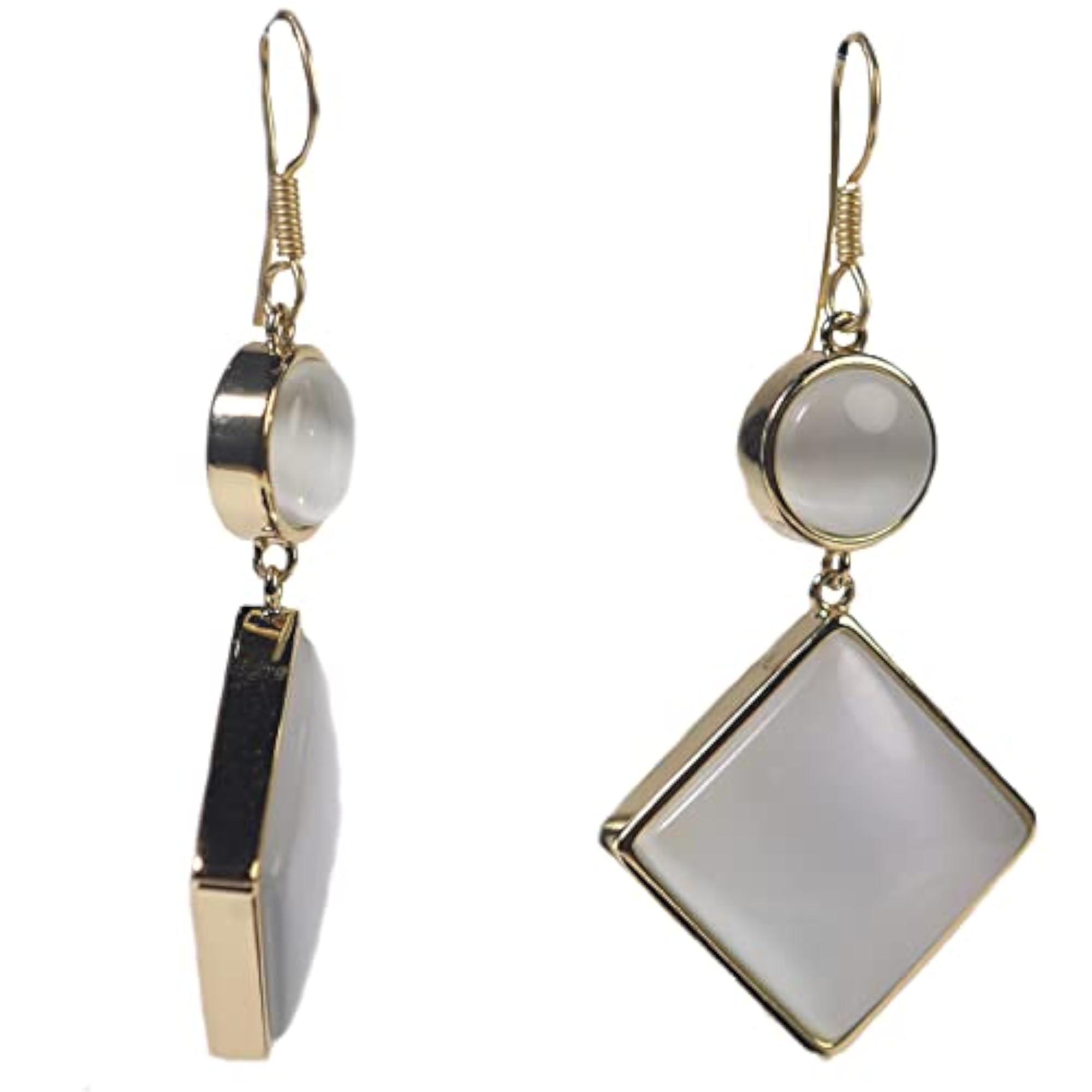 Women's Agate Gemstone Dangle Earrings