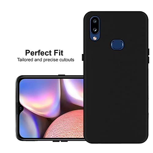 Image of Mobile Back Cover Case for Samsung Galaxy M01s (SM-M017F /DS) (Silicone Case|CameraProtection|Black SC1510)