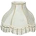 Aspen Creative Scallop Bell Lamp Shade - White Ivory Spider Construction 10x16x15 Inch