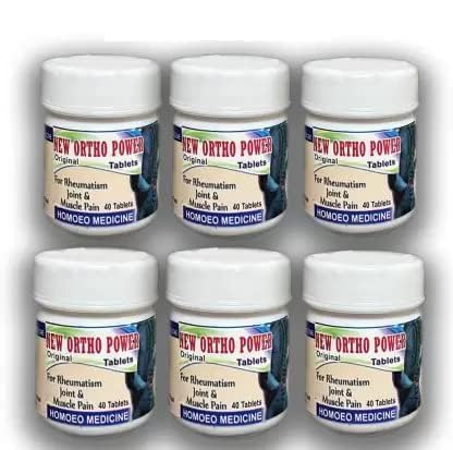 Ayurvedic new Ortho Power Tablet (6 x 40 Units) Tablets