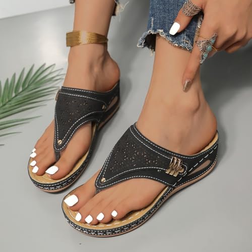 Avylays Orthopedic Sandals For Women Avylays Breathable Mesh Hollow Sports Sandals With Arch Support Comfortable Summer Flip Flops For Beach And Casual Wear4