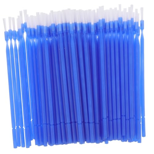 POPETPOP 100個使い捨て フッ素塗ブラシ 便利なポータブルデザイン 歯の隅々まで届く高性能 軽量 コンパクト 薬剤や接着剤にも