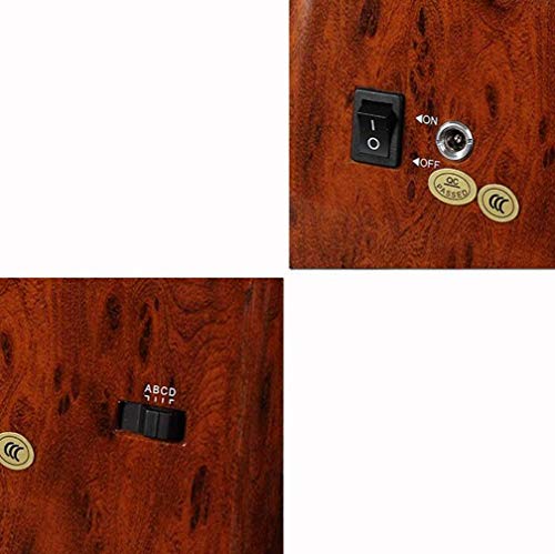 Expositor de bobinadora de doble reloj de madera ABS artesanal para relojes automáticos 6