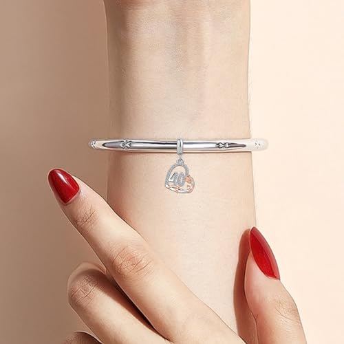 Dijes de cumpleaños para pulseras que no se oscurecen compatibles con Pandora 5