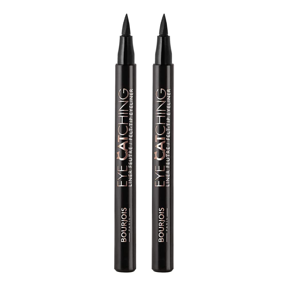 2 x Bourjois Paris Eye Catching Liquid Eyeliner Black