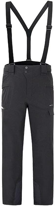 Winter Outdoor Snowboarding Men Women Warm Wear-Resistant Waterproof Windproof Skiing Pants Ski Trousers with Shoulder Straps one XXXL