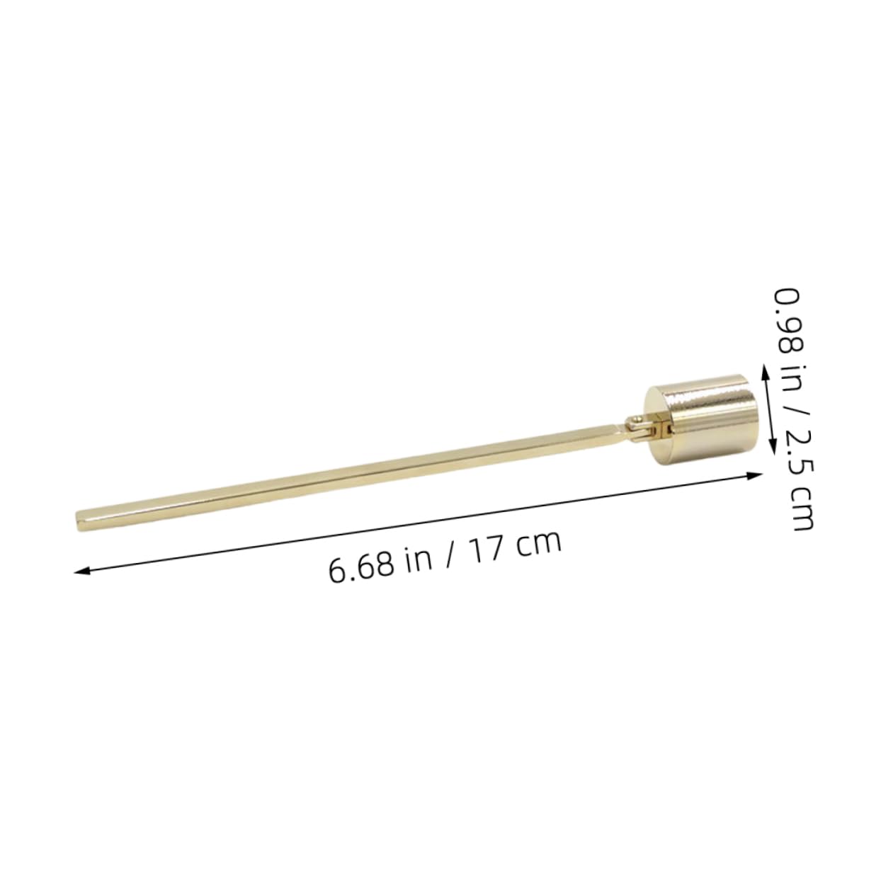GREENADSCAPE 2 Pcs Candle Snuffer Stainless Steel Long Handle Extinguisher Candle Fixing Tool for Vintage Decorative Accessories