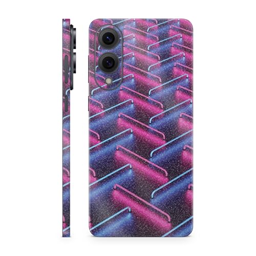 Glossy Glitter Phone Skin Compatible with Samsung Galaxy S25 Edge - Neon Diamond - Premium 3M Vinyl Protective Wrap Decal Cover - Easy to Apply | Crafted in The USA by MightySkins