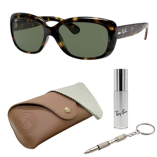 Image of Ray-Ban RB4101 JACKIE OHH Butterfly Shaped Sunglasses for Women with Official RAYBAN Eyewear Kit