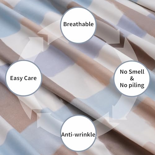 Image of Best Season Queen Size Sheet Set 4 Piece -Microfiber Soft Durable Bedding Sheet Set,Deep Pocket,Stain,Fade & Wrinkle Resistant