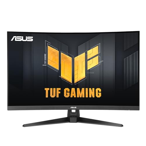 ASUS TUF Gaming 31.5” 1440P Curved HDR Gaming Monitor (VG32WQ3B) – QHD (2560 x 1440), 180Hz, 0.5ms, 1500R, Extreme Low Motion Blur, FreeSync, 90% DCI-P3, Shadow Boost, DisplayWidget, 3 yr Warranty
