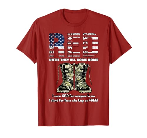 Red Friday Military Shirt Patriot Remember Everyone Deployed T-Shirt
