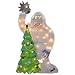 Product Works 32-Inch Pre-Lit Bumble and Christmas Tree Christmas Yard Decoration, 70 Lights
