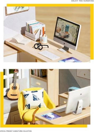 DIY Collectible Building Accessories - Sunshine House Set | Model House with Furniture, Ideal for Birthday and Party — view 2