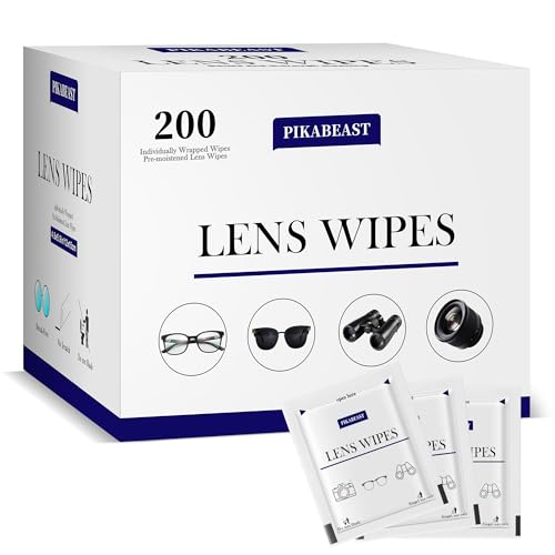 Pikabeast 200 Count Lens Wipes for Eyeglasses,...