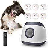 Atangee Automatic Dog Ball Launcher for Large Dogs, Machine Ball Thrower for Dogs, with 6 Pack 2.5' Balls (Grey), Interactive for Boredom, Mental Stimulation Toys