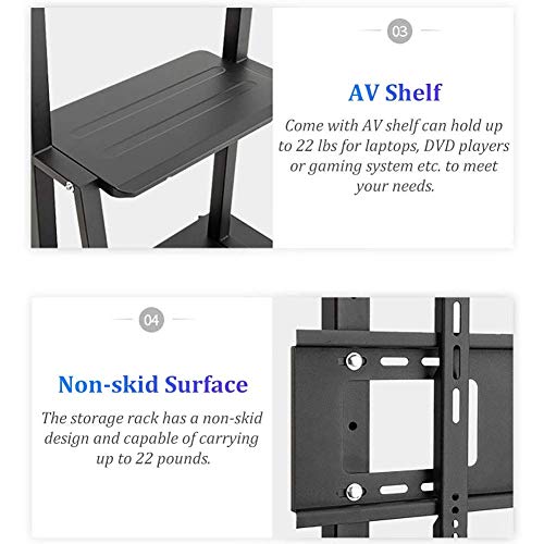 Soporte rodante universal para TV de 55-95 pulgadas miniatura 4