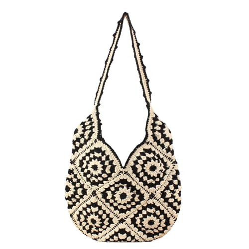 Image of Rejolly Straw Hobo Bag for Women Tote Bag Summer Vacation Beach Handbags Boho Bohemian Style Shoulder Purse
