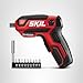 SKIL Rechargeable 4V Cordless Screwdriver Includes 9pcs Bit, 1pc Bit Holder, USB Charging Cable - SD561801