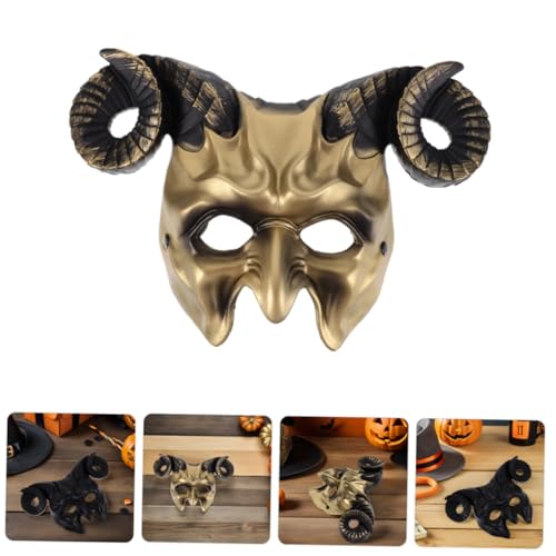 Masque de diable avec corne de bœuf réglable et confortable