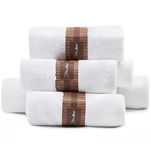 Miniboo Bamboo Baby Washcloths For Sensitive Skin | Extra-Soft And Absorbent Face Cloths And Newborn Bath Face Towel | Perfect Baby Essentials And Baby Gifts #TOP1