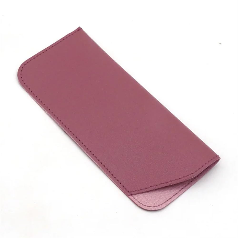 2/4/6 custodie protettive in pelle PU per occhiali da sole, occhiali da lettura, custodia protettiva per occhiali da vista, accessori (viola, 6 pezzi), Viola, Taglia unica