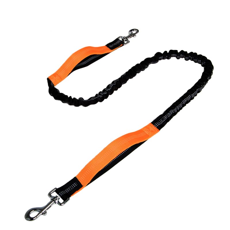 Tomkabo Joggingleine Hund, Freihändige Hundeleine mit Bauchgurt – Joggen, Laufen, Wandern, Spaziergänge, elastisch, stoßdämpfend, reflektierend, mit Tasche, 130-180cm