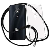 Práctico collar para teléfono móvil que incluye un estuche con refuerzo antichoque perfectamente ajustado para su smartphone (Lenovo) Motorola Moto E5 / Moto E 5. Generation (5.7" Display) | Motorola Moto G6Play (XT1922, 5.7" Display).