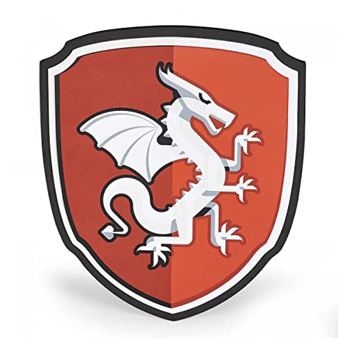 Papo -Accesorio -Panoplia En Espuma-Escudo Caballero Dragon -