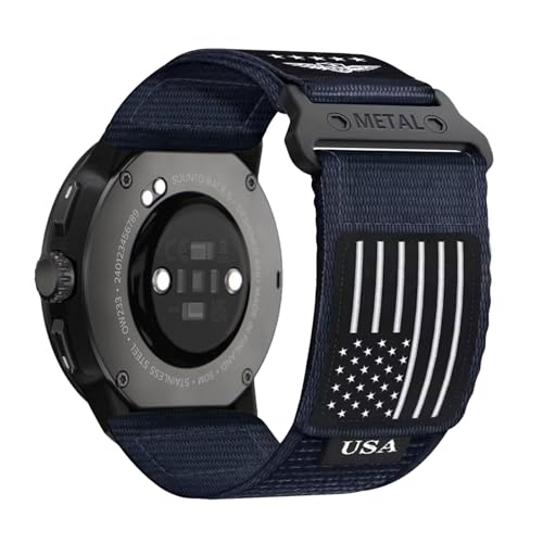Nylon Correa para Suunto Spartan Sport Correa de Reloj, Aiustables Transpirables Suave Elastico NailonTrenzado Bandas Deportivas de Repuesto Compatible con Suunto 7/D5 pulsera (4)
