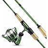 Eupheng Windshadow Ultralight Fishing Rod and Reel Combo, 2-Piece Carbon Fiber Spinning Rod & 9+1 BB Spinning Reel Combo, Sensitive Trout Crappie Fishing Set, 20LBS Drag, 60" / 66"