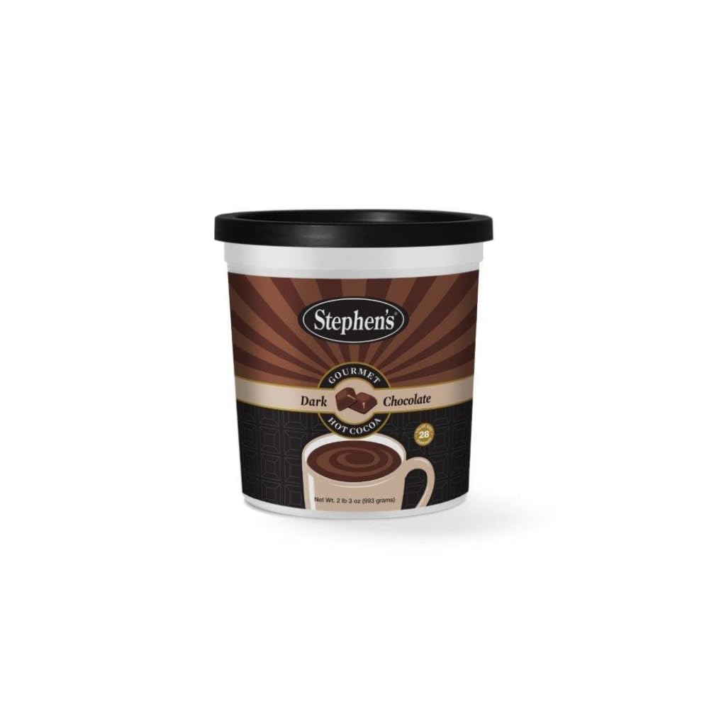 Stephen’s Gourmet Candy Cane Hot Cocoa Mix – Milk Chocolate Cocoa with Real Peppermint Candy Cane, 4 lb Canister