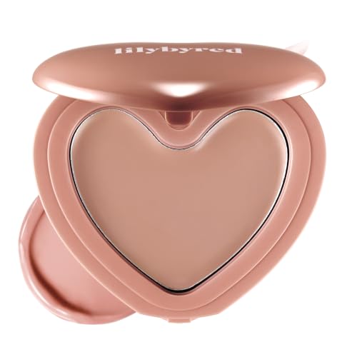 Image of lilybyred Luv Beam Cheek Balm | Heart-Shaped Korean Cream Blush, Semi-Matte, Healthy Glow, Long-Lasting, Blendable & Buildable, Lightweight, Natural-Looking Color, 0.12 oz (15 Nutty Beam)