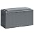 Greesum 100 Gallon Resin Deck Box Large Outdoor Storage Boxes with Cushions for Garden Tools, Patio Furniture Pillows, Pool Supplies, Gray