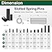 240 Pcs Roll Pin Assortment Set, Slotted Spring Pins, Various Sizes Split Expansion Pins for Home Improvement Automotive Repair