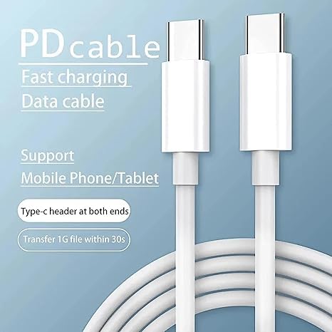 Image of Original 30W Ultra Fast Type C to C USB Cable for vivo X90 Pro+ /X 90 USB Cable Original Like | Data Sync Cable | Rapid Quick Dash Fast Charging Cable | Charger Cable | Type-C to USB-A Cable (fast73)