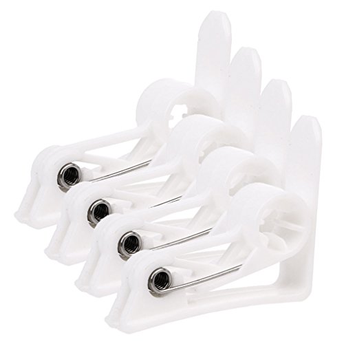 Guoyy 4 Pieces Plastic Table Cover Fabric Clips Wedding Party Picnic Outdoor